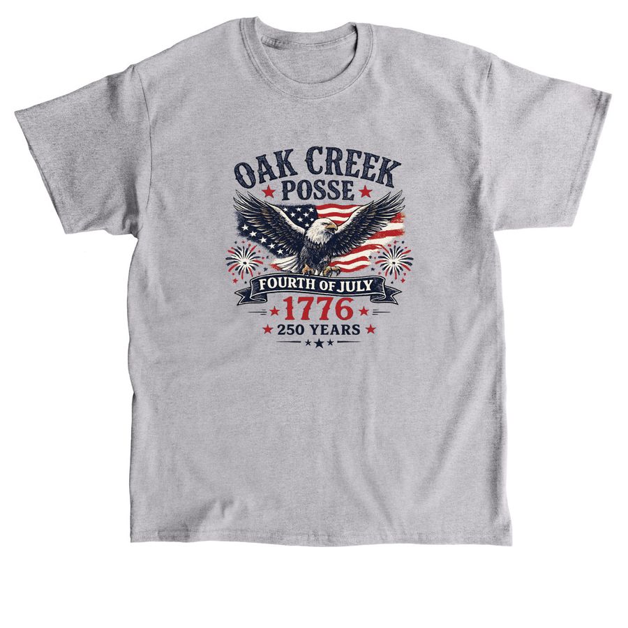 OAK CREEK 4TH OF JULY, a Sport Grey Classic Unisex Tee