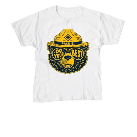 Smoky Bear&nbsp;, a White Youth Unisex Tee