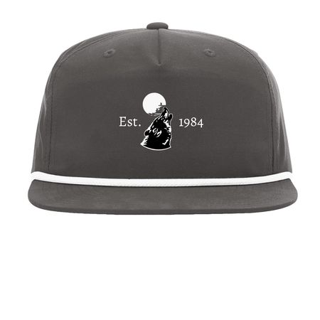 The Cover, a Charcoal/ White Printed Umpqua Snapback Cap
