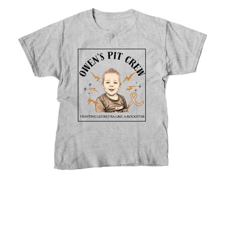 Owen's Pit Crew - Owen's Pic, a Sport Grey Youth Unisex Tee
