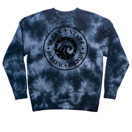 Tie Dye Merch, a Black Tie Dye Crewneck Sweatshirt