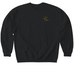 Old Gen, a Black Softstyle Crewneck Sweatshirt (back-view)
