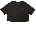 Old Gen, a Black Women?s Cropped Cotton Tee (back-view)