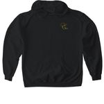 Old Gen, a Black Gildan Softstyle Pullover Hoodie (back-view)