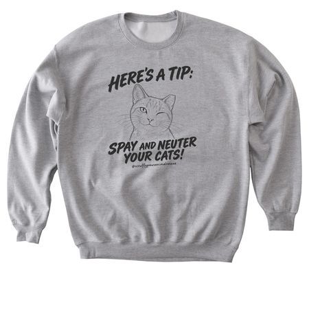 Ear Tip, a Sport Grey Softstyle Crewneck Sweatshirt