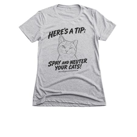Ear Tip, a Dark Heather Grey Women's Slim Fit Tee
