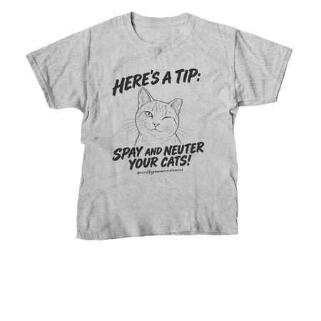 Ear Tip, a Sport Grey Youth Unisex Tee