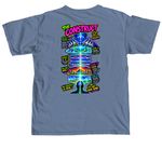 Level up&nbsp;, a Blue Jean Comfort Colors Unisex Tee (back-view)