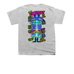 Level up&nbsp;, a Sport Grey Youth Unisex Tee (back-view)