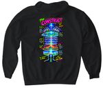 Level up&nbsp;, a Black Gildan Softstyle Pullover Hoodie (back-view)