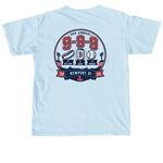 9-9-9 2026, a Chambray Comfort Colors Unisex Tee (back-view)