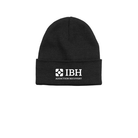 Logo Winter Hats, a Black Printed Base Camp Beanie