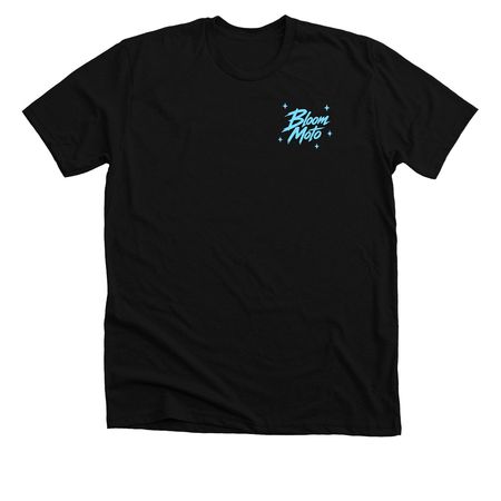 Bloom Moto Logo Tee, a Solid Black Blend Premium Unisex Tee