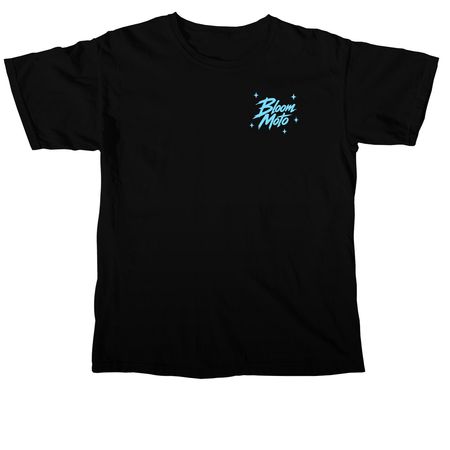 Bloom Moto Logo Tee, a Black Comfort Colors Unisex Tee