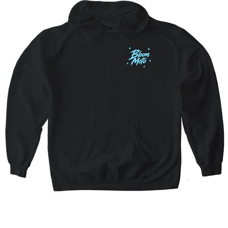 Bloom Moto Logo Tee, a Black Gildan Softstyle Pullover Hoodie