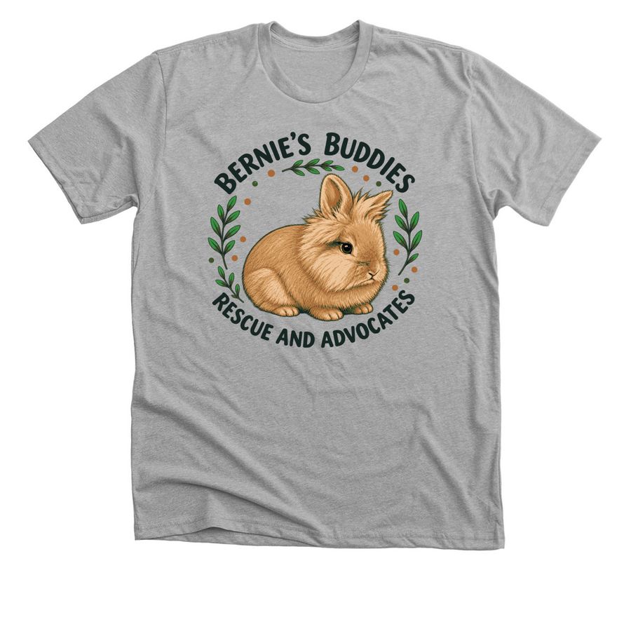 Bernie's Rabbit Logo, a Athletic Heather Premium Unisex Tee