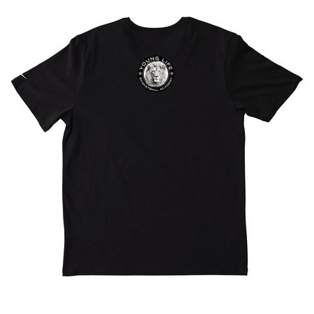 FEAR NONE, a Black Nike Dri-FIT Jersey Blend Performance Tee (back-view)