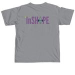 InSHAPE, a Granite Comfort Colors Unisex Tee (back-view)