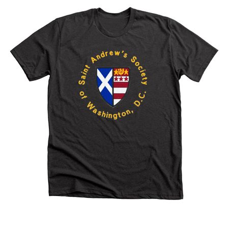 Saint Andrew's Society - Plain Logo, a Dark Grey Heather Premium Unisex Tee