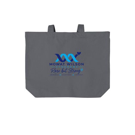 MWS 2 Tote, a Storm Grey Cotton Canvas Tote Bag