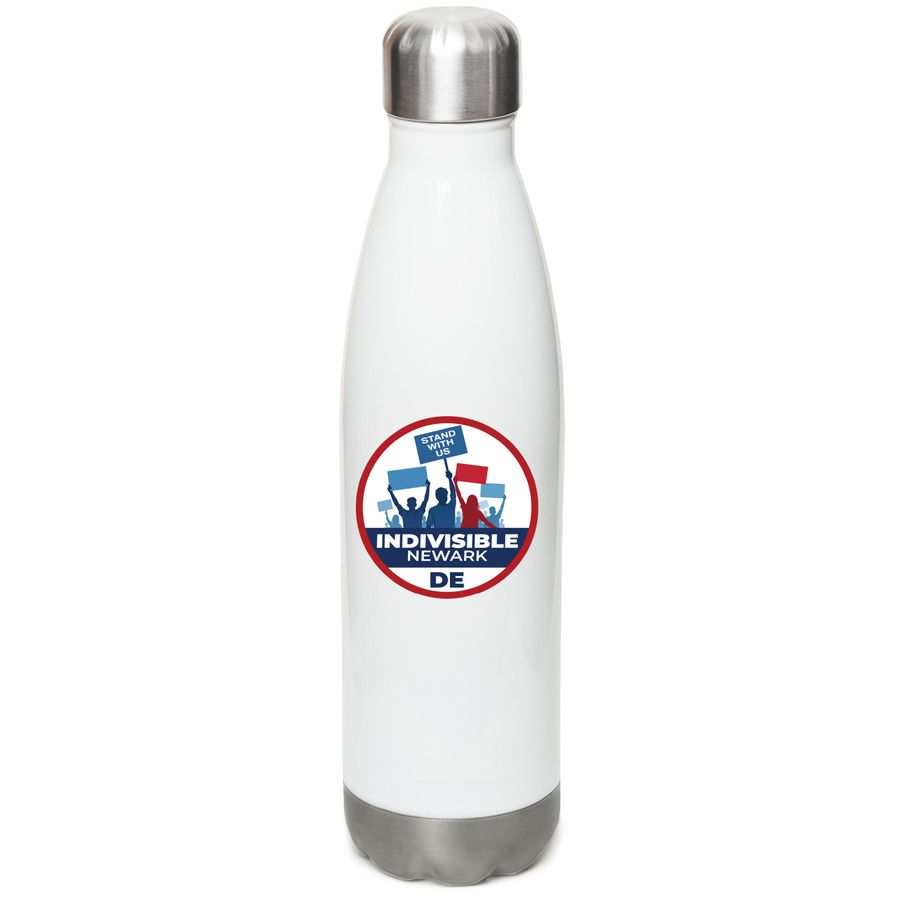 Stainless Steel Water Bottle, a White Stainless Steel Water Bottle