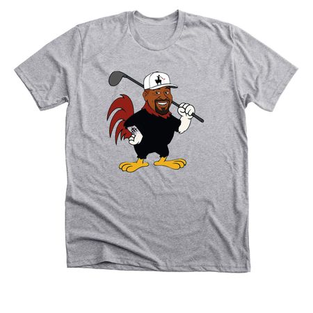 Foghorn Leg Slice, a Athletic Heather Premium Unisex Tee