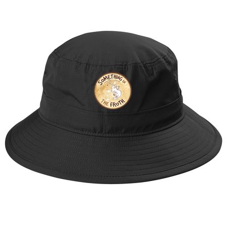 Something on your head, a Black Printed UV Bucket Hat