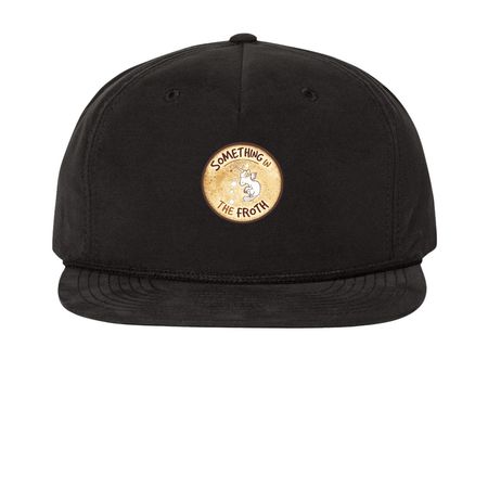 Something on your head, a Black Printed Umpqua Snapback Cap