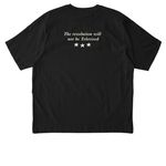 All Nations, a Black Stanley/Stella Unisex Freestyler Heavyweight Tee (back-view)