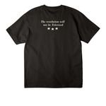 All Nations, a Black Unisex Heavyweight Tee (back-view)