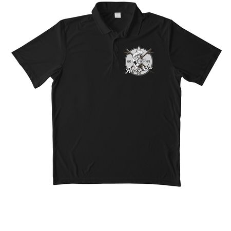 Long Beach Co. Polo, a Black Unisex Performance Polo