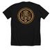 INDIGENOUS ? Intuitive Culture Ancestral Drop, a Solid Black Blend Premium Unisex Tee (back-view)