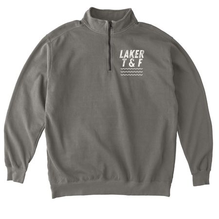 2026 Laker T&F QuarterZip, a Grey Comfort Colors Quarter Zip Pullover
