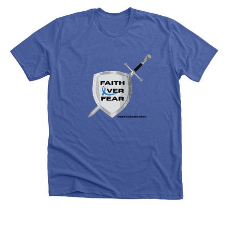 Faith Over Fear, a Solid True Royal Premium Unisex Tee