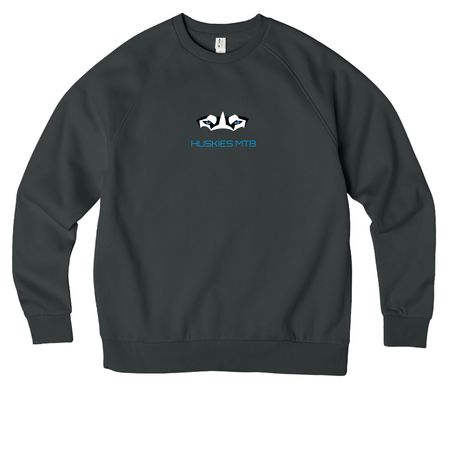 Shirts & Hoodies | Fast Letters | Front/Back, a Terrain Grey Allmade Organic CVC Crewneck Sweatshirt