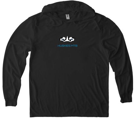 Shirts & Hoodies | Fast Letters | Front/Back, a Space Black Allmade Eco Triblend Hoodie Tee