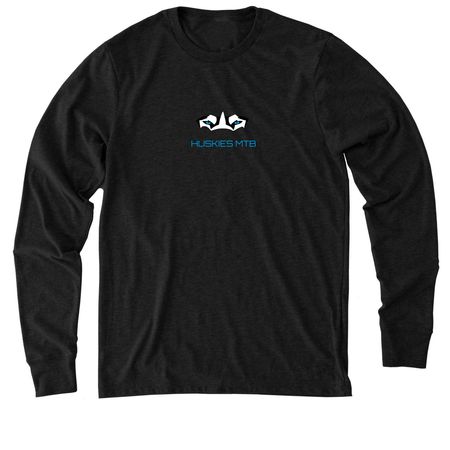Shirts & Hoodies | Fast Letters | Front/Back, a Space Black Allmade Eco Triblend Long Sleeve Tee
