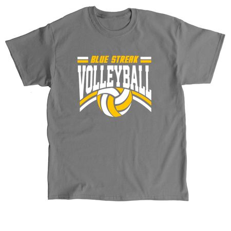 Blue Streak Volleyball - 2026, a Charcoal Classic Unisex Tee