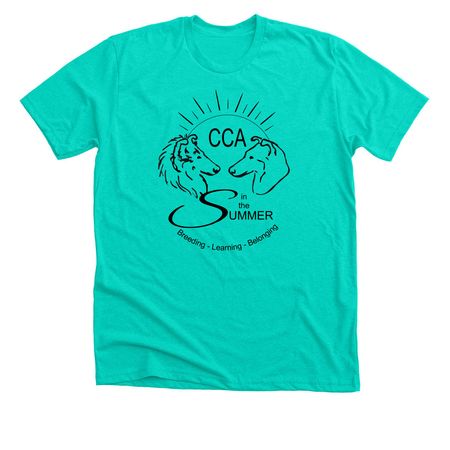 CCA In The Summer, a Heather Sea Green Premium Unisex Tee