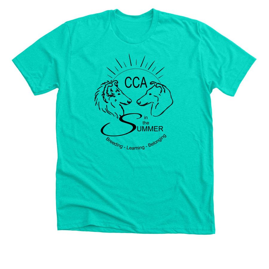 CCA In The Summer, a Heather Sea Green Premium Unisex Tee