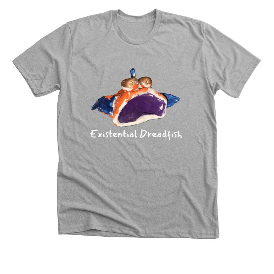 Existential Dreadfish, a Athletic Heather Premium Unisex Tee