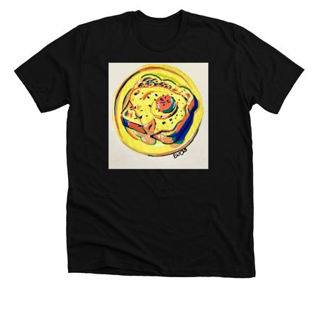 EGG, a Solid Black Blend Premium Unisex Tee