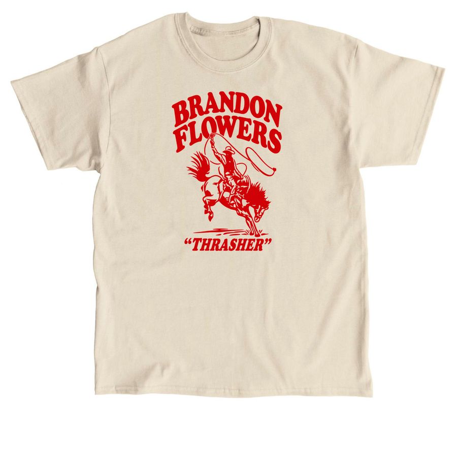 Brandon Flowers Thrasher Tour Merch, a Sand Classic Unisex Tee