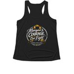 Morgan's Courage Over Cancer, a Black Women's Performance Tank (back-view)