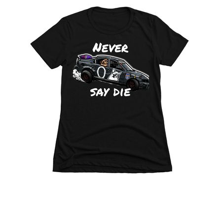 Grumpy 7, a Black Women's Slim Fit Tee