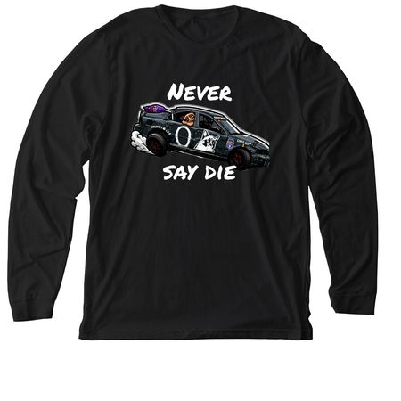 Grumpy 7, a Solid Black Blend Premium Long Sleeve Tee