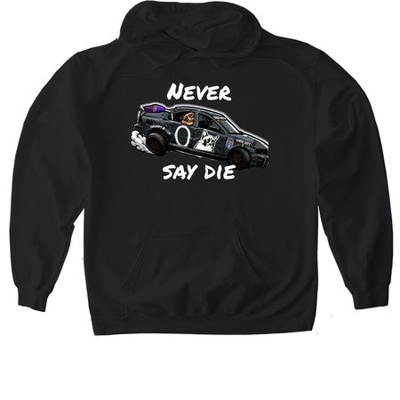 Grumpy 7, a Black Gildan Softstyle Pullover Hoodie