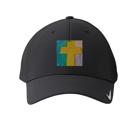 Fifi's Canvas - Heaven's Cross, a Anthracite Printed Nike Dri-FIT Legacy Performance Cap