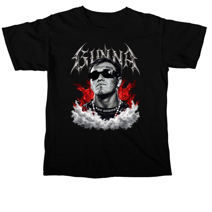 YOUNG GUNNA, a Black Comfort Colors Unisex Tee