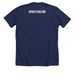FIGHT LIKE LINO #2, a Solid Navy Blend Premium Unisex Tee (back-view)